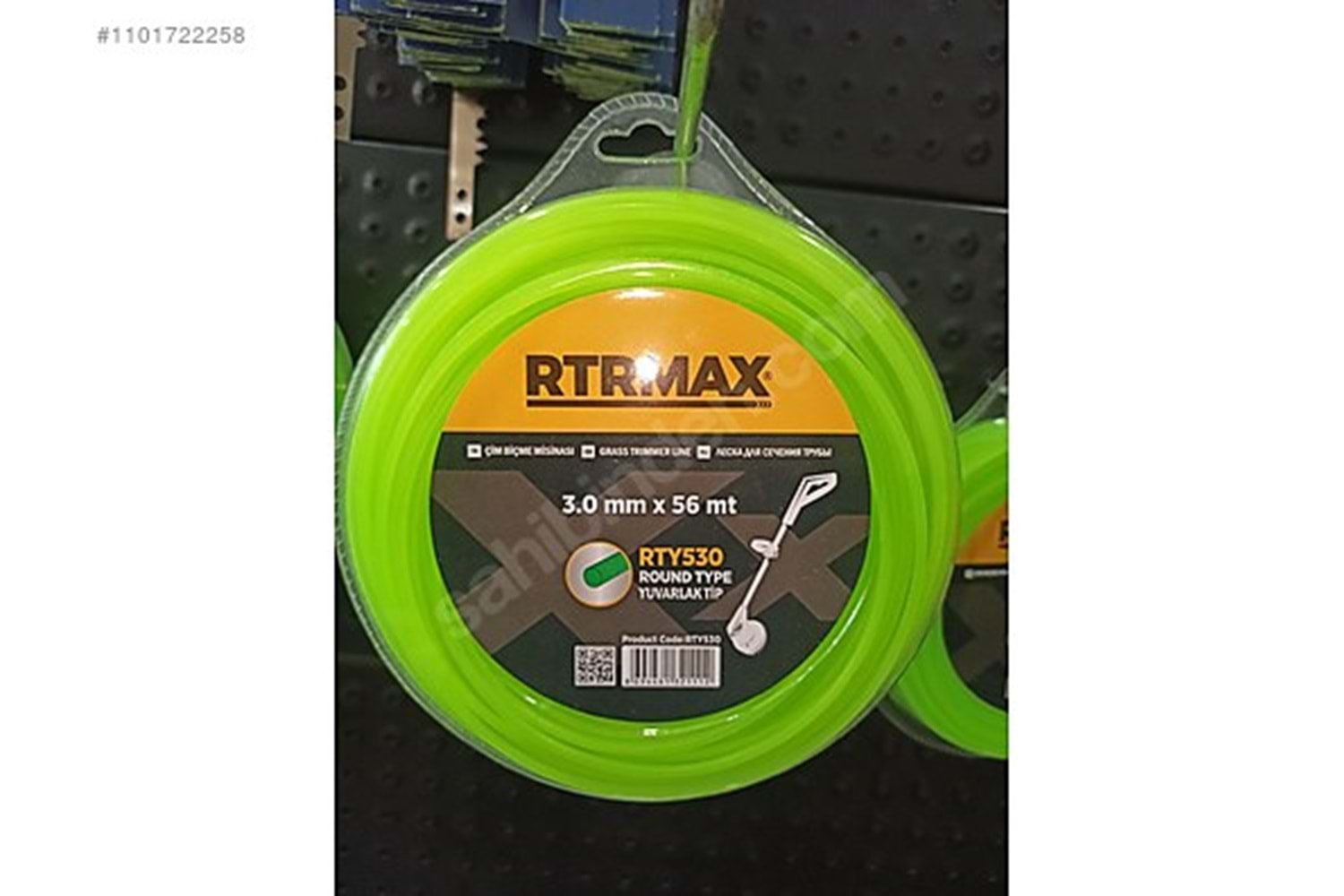 RTY530 Tırpan Misinası Yeşil Yuvarlak 3,0 MM*56 MT RTRMAX