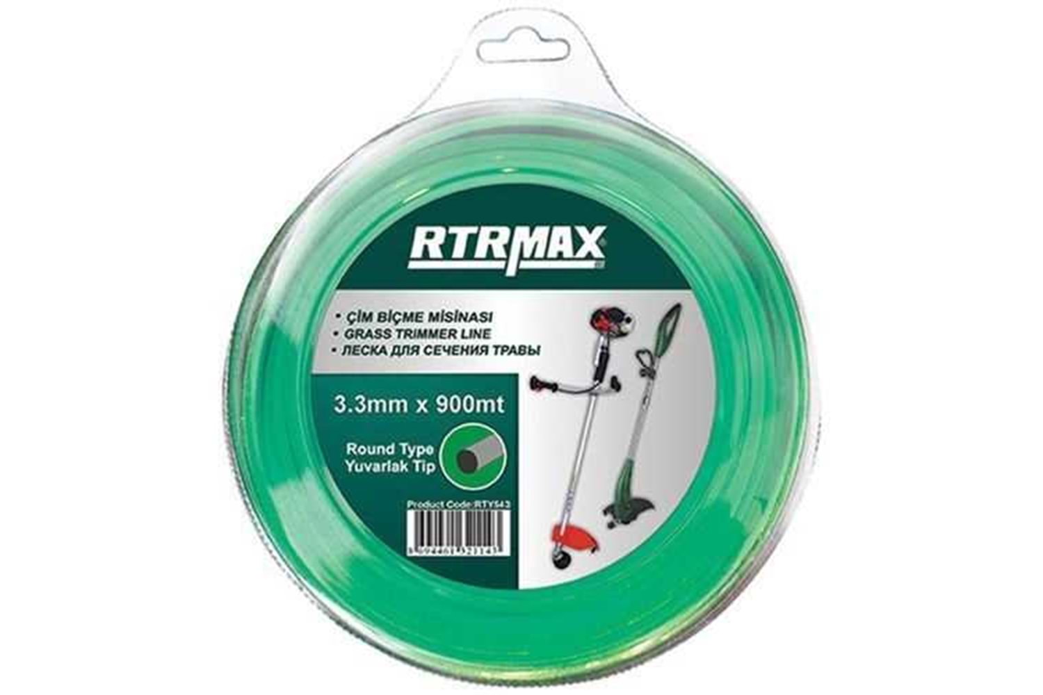 RTY543 Tırpan Misinası Yuvarlak 3.3 mm x 900 m RTRMAX