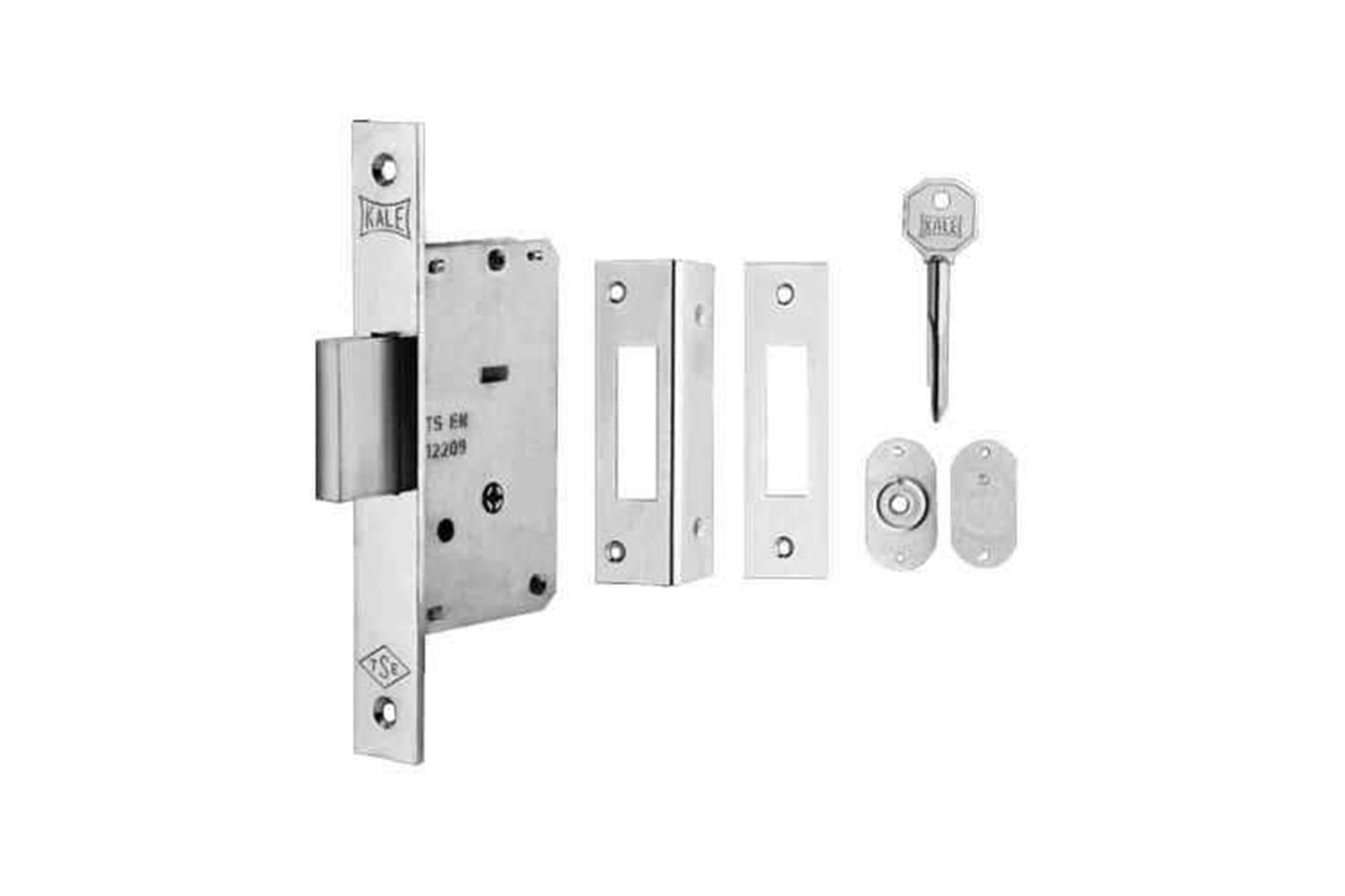 Kale Kilit 157F-35 mm Prazis Silindirli Emniyet Kilidi 2 Turlu 3 Anahtarlı Nikel