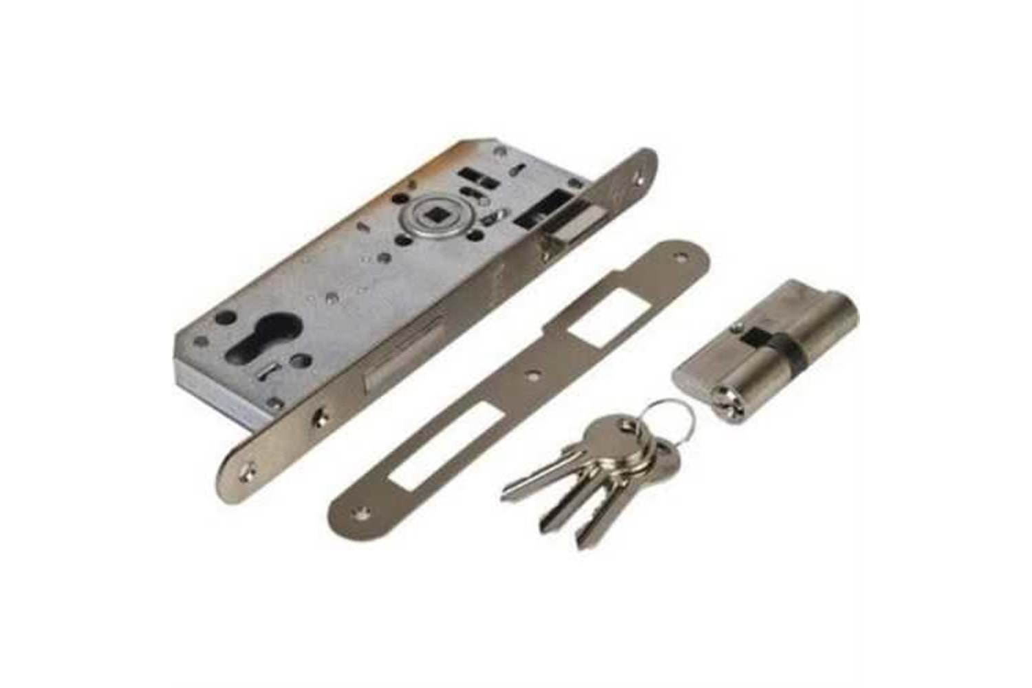 Volkan 506T-40 Silindirli Gömme Kilit Nikel 40 mm (152R)