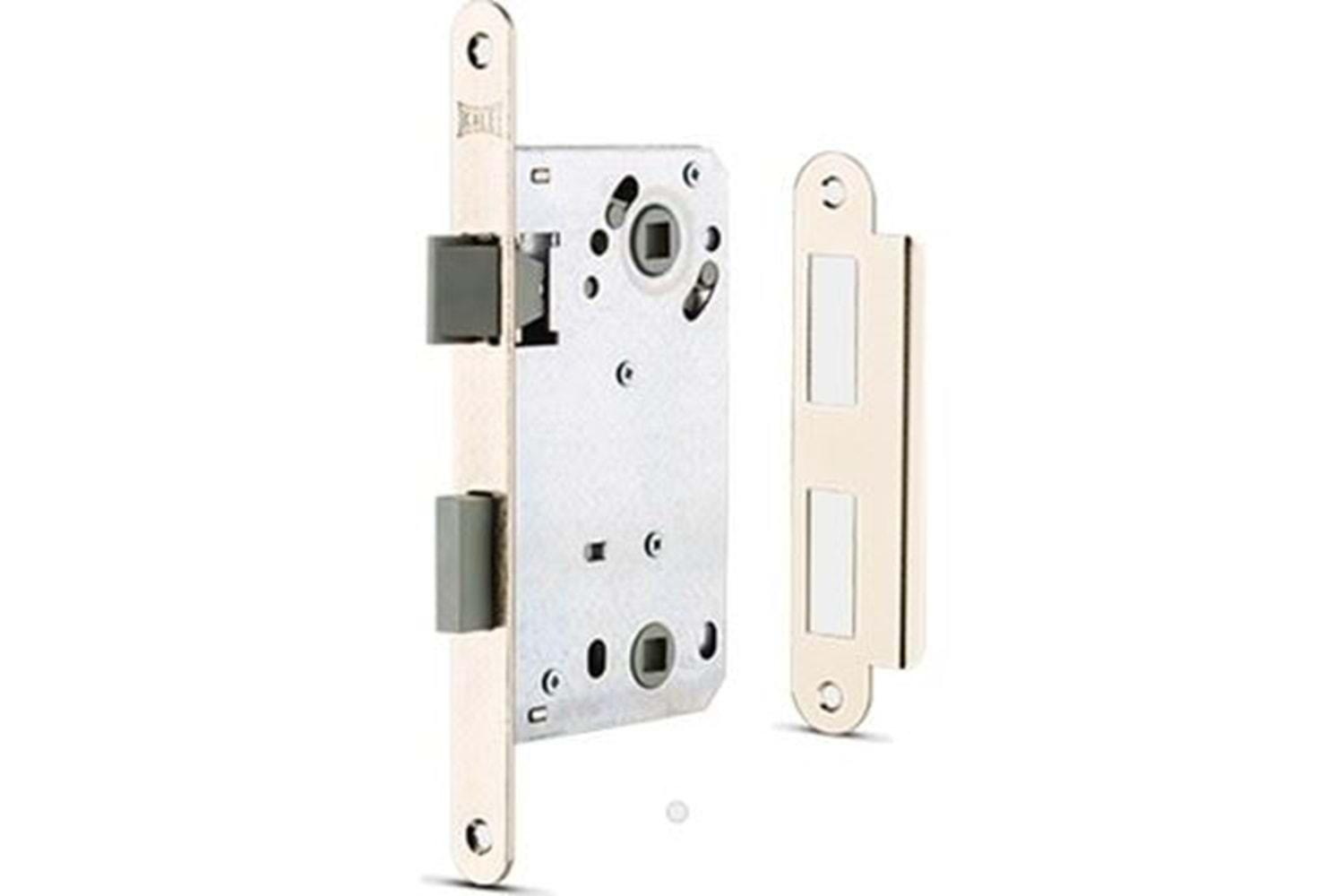 Kale 229 Banyo-Wc Kilidi (Plastik Mandal&Sürgü) Nikel 50 mm