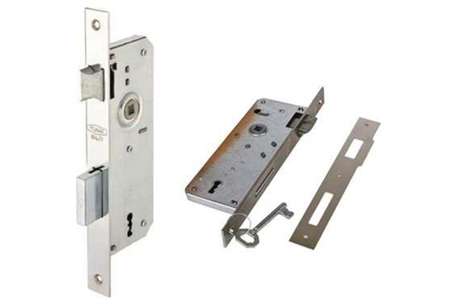 Volkan 506 Silindirli Gömme Kilit 3 Milli Bilyalı Nikel 45 mm