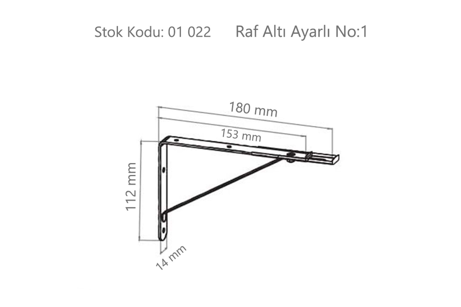 Raf Altı Ayarlı No:1 Beyaz ( BA311 )