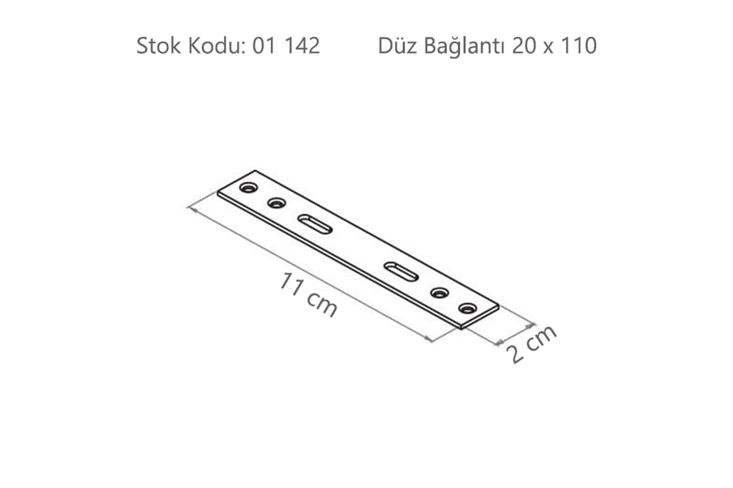 Düz Bağlantı 20 X 110 ( DB20110 )