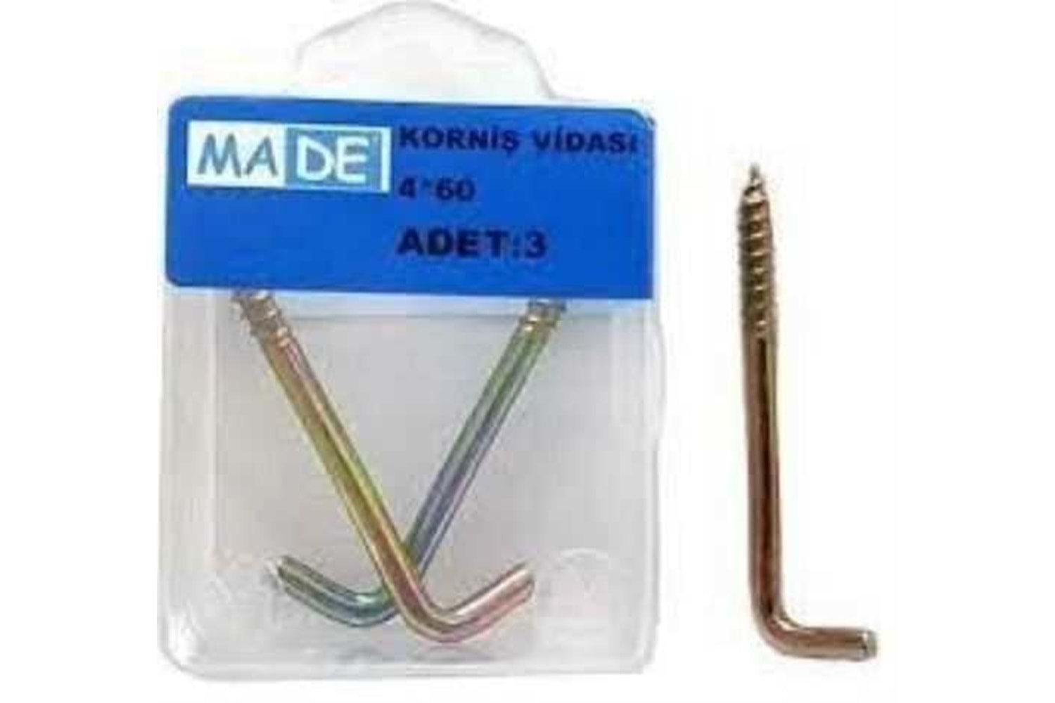 Made Stand ST-52 Korniş Vidası 4 X 60 ( 3 lü )