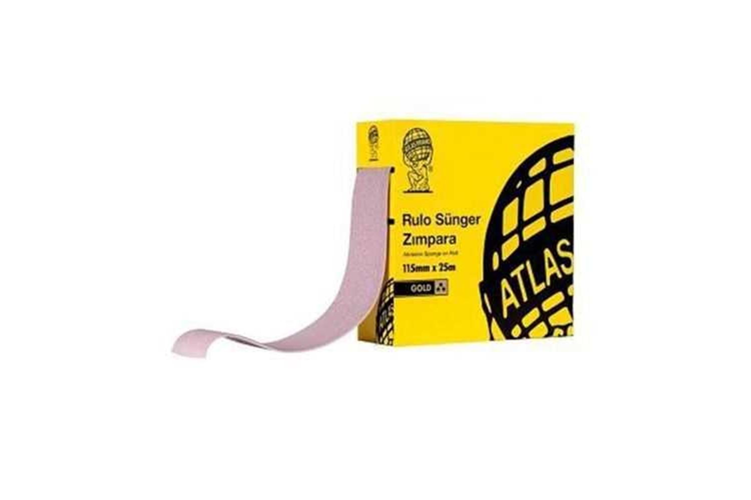 Atlas Sünger Rulo Zımpara 220 Kum Gold