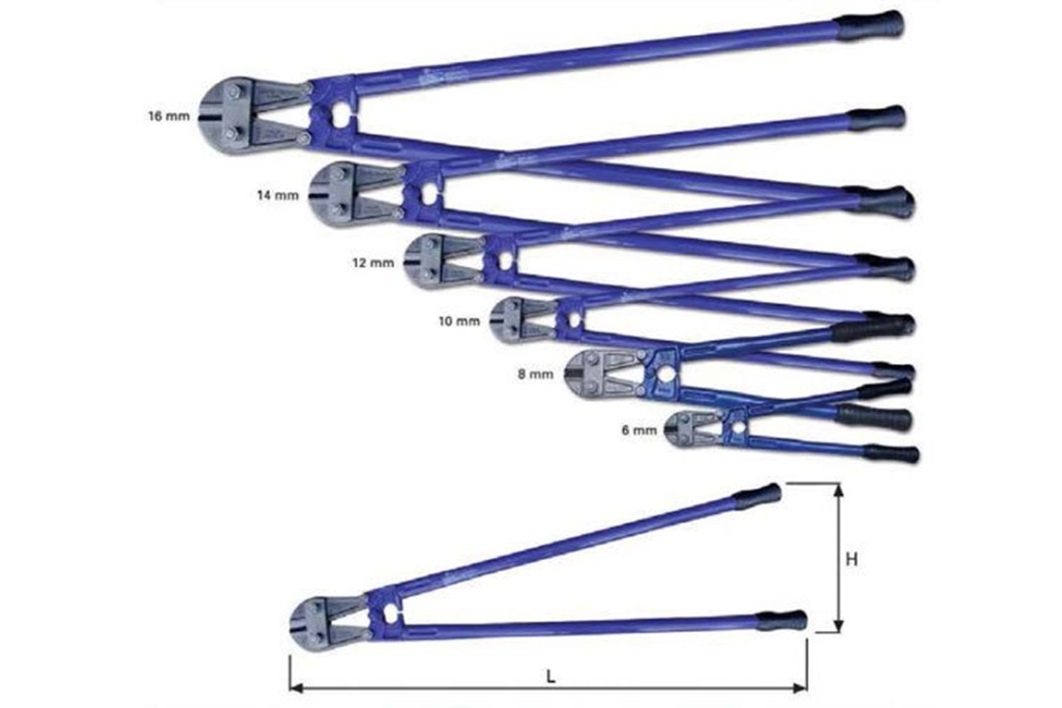 Yakar Demir Kesme Makası 6 mm