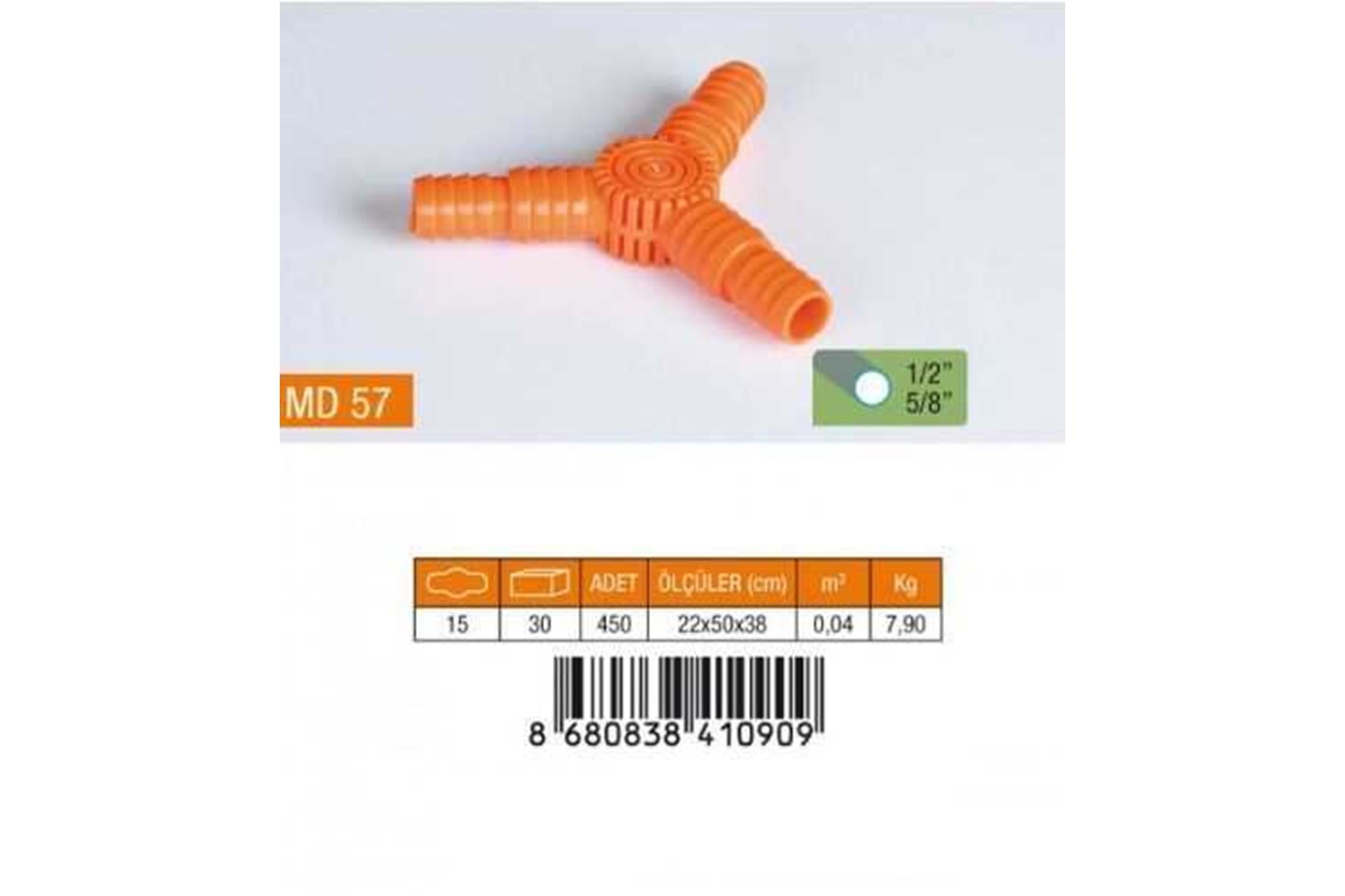 Medalyan Normal 3 Lü Hortum Eki 1/2