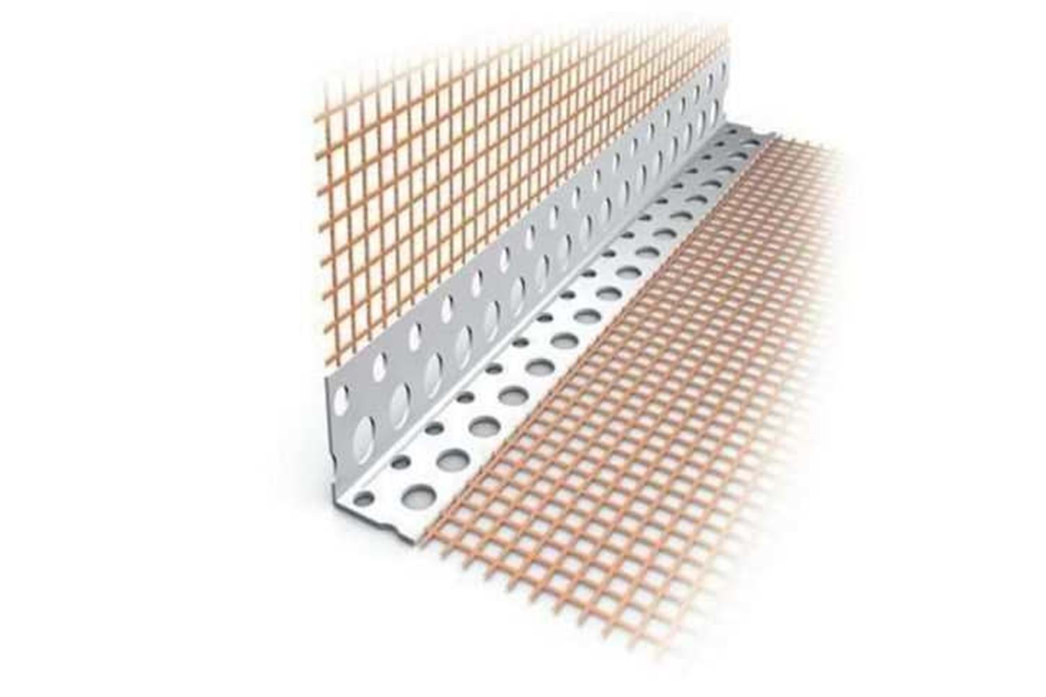 Alçı Köşe Profili Pvc Fileli 2,5 mt