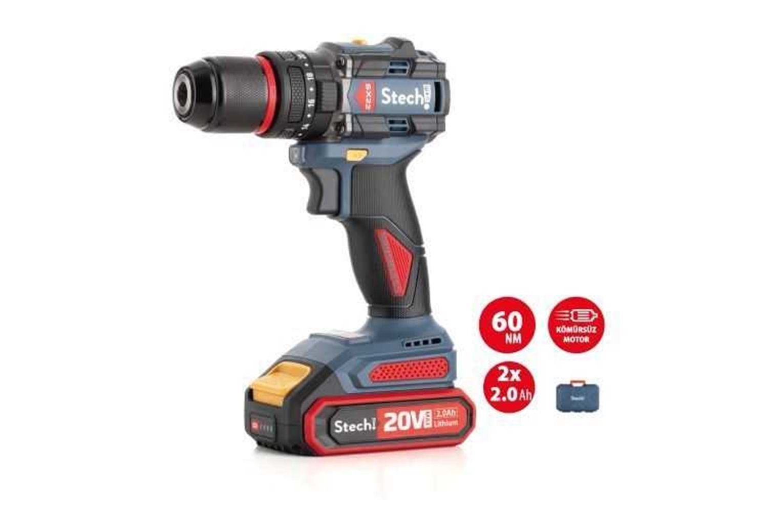 Stechend SX22 x 2.0 Ah Akülü Darbeli Matkap