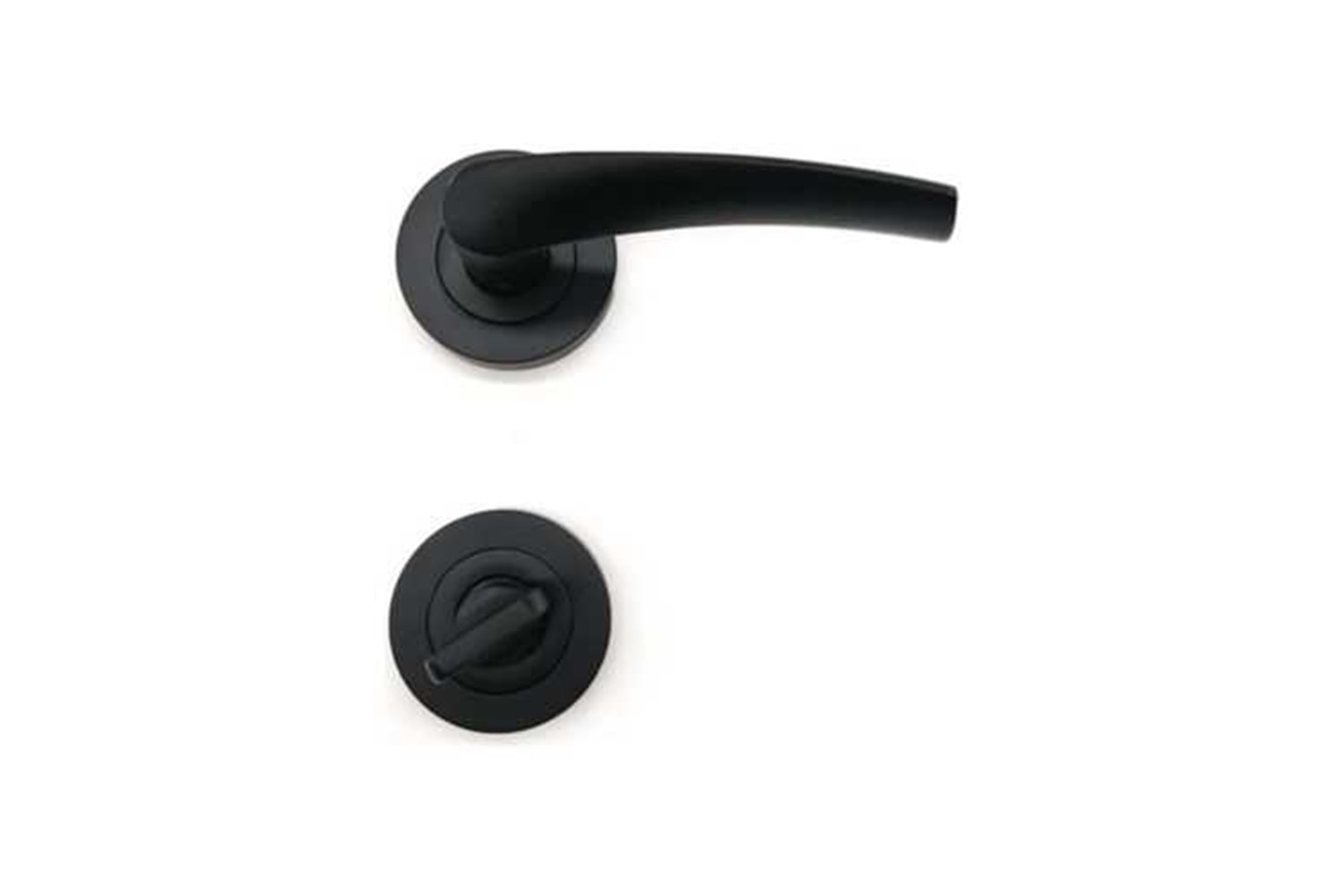 Rozetli Kapı Kolu Murat ( Bravo ) Siyah Wc