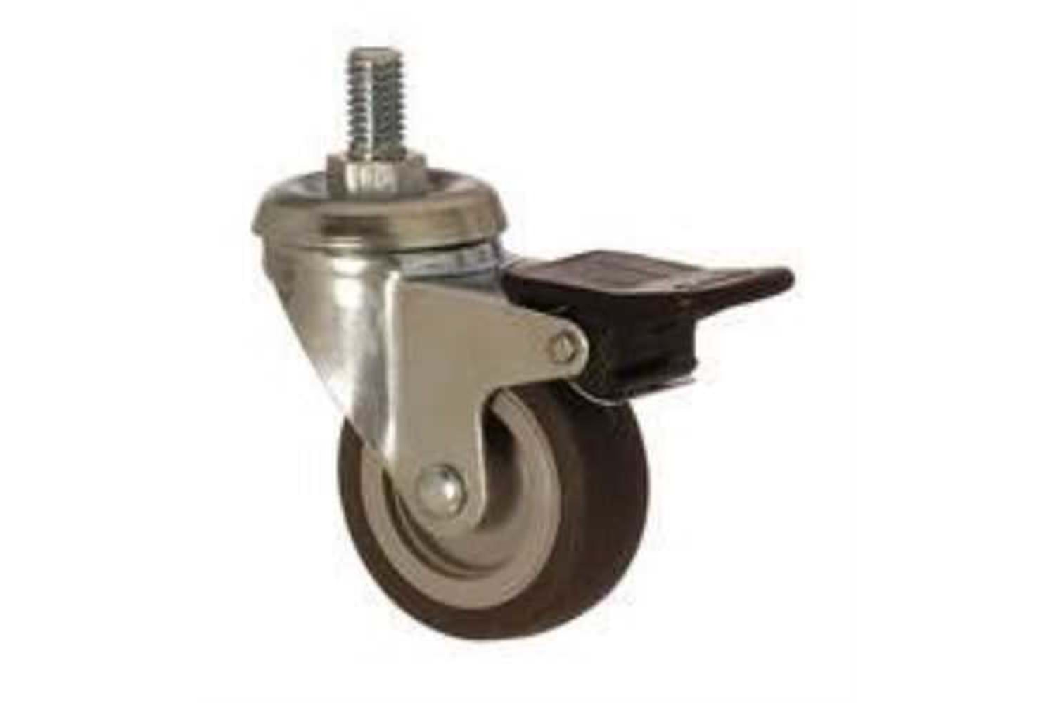 75x20 Furç Siyah Teker Frenli Civatalı