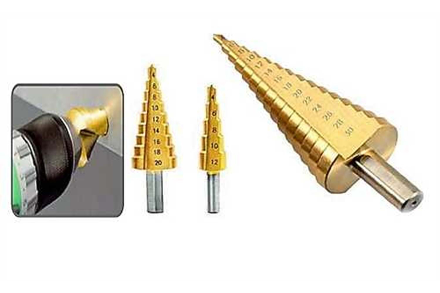 Kademeli Matkap Ucu 4-30 mm