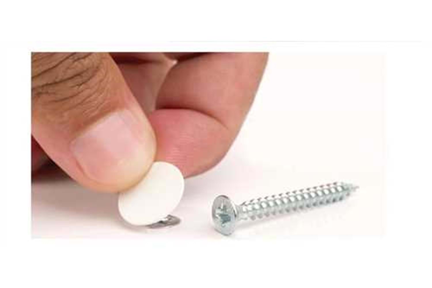 Vida Yapışma Tapası Parlak Beyaz 50 li