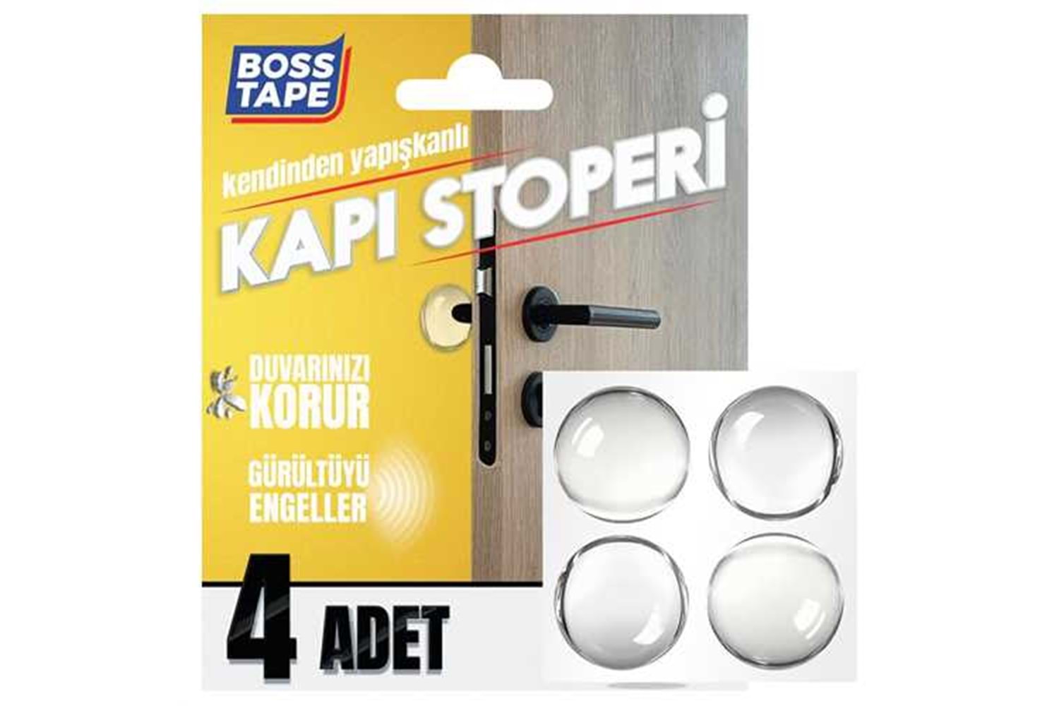 Boss Tape Kapı Stoperi 4 lü BT-03011