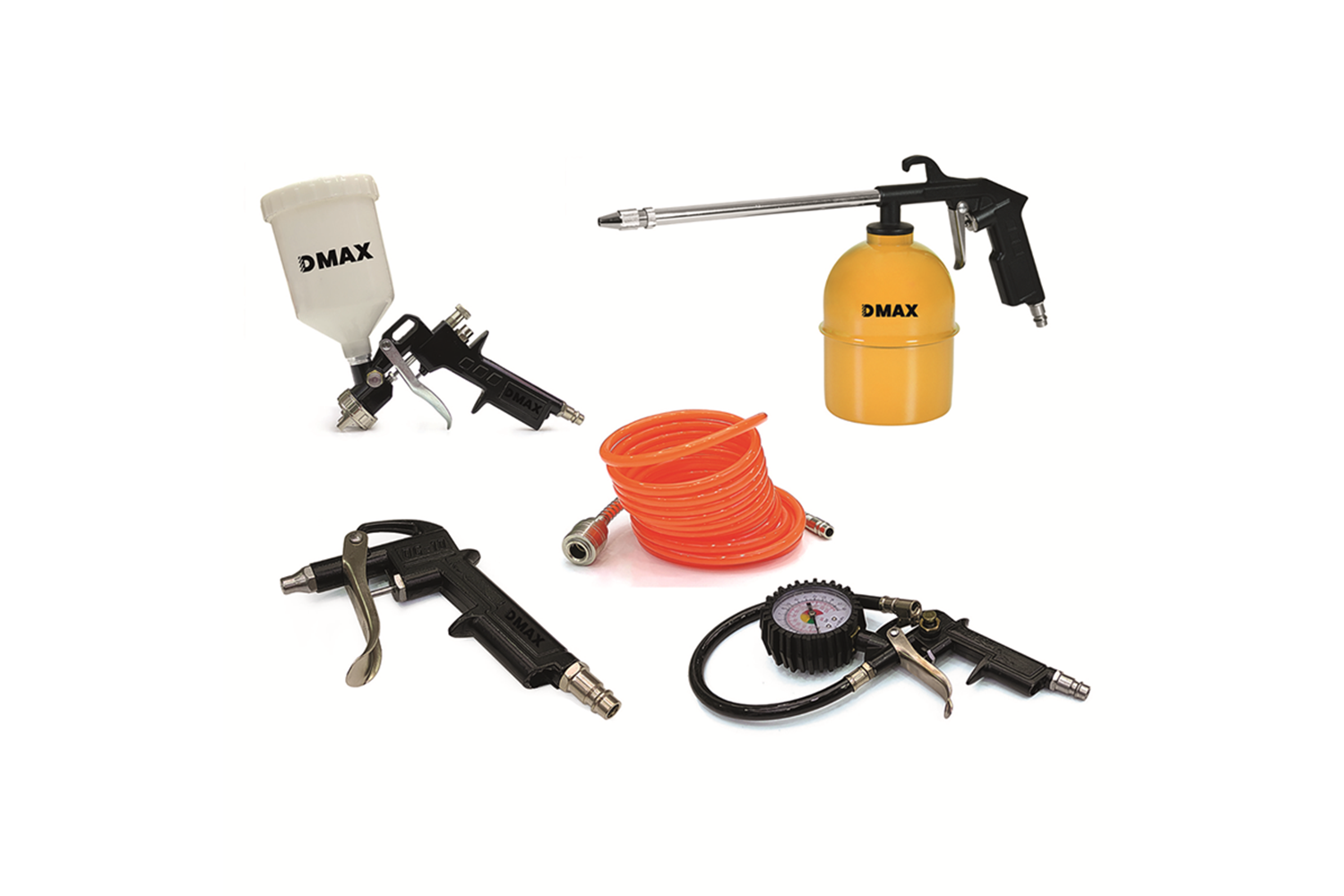 Dmax Boya Ve Hava Tabancası Seti 5 Parça DMX4251