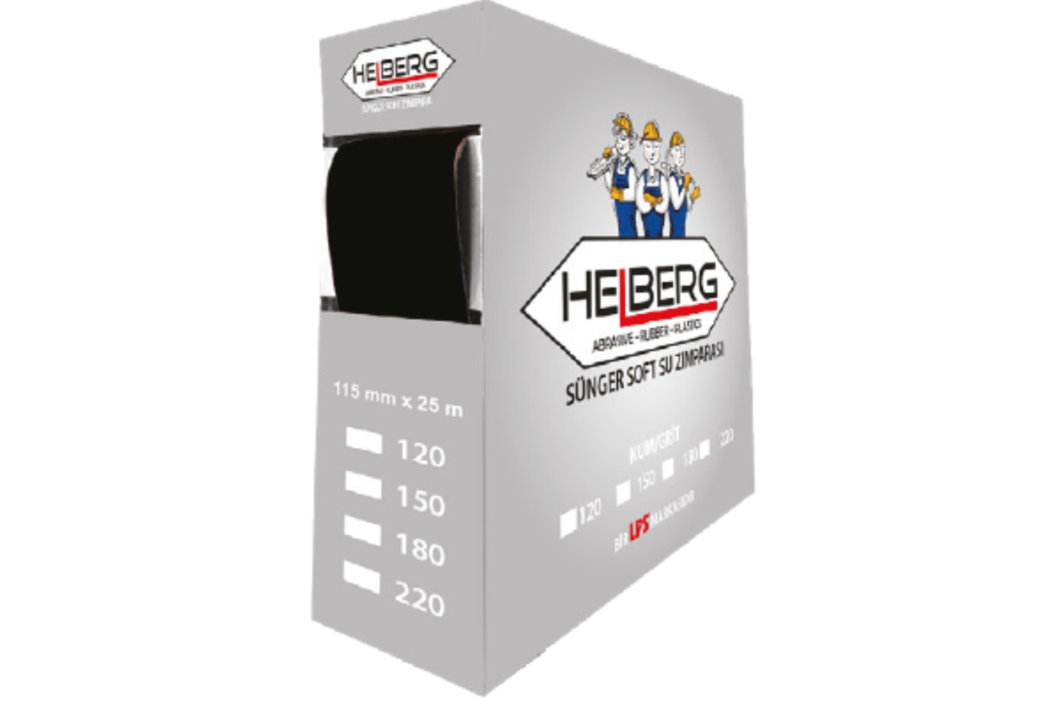 Helberg Sünger Rulo Zımpara 150 Kum