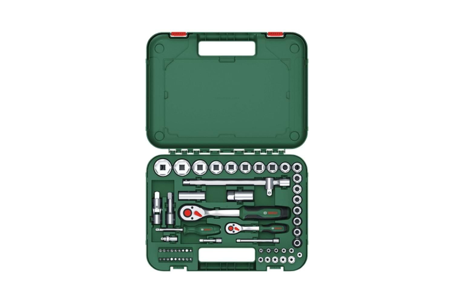 Bosch 1/4 + 1/2 Cırcırlı Somun Sıkma Seti 56 Parça (1600A02Z9G)