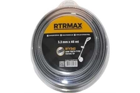 RTY343 Tırpan Misinası Testere 3.3 mm x 46 m RTRMAX