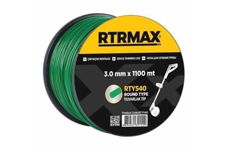 RTY540 Tırpan Misinası Yuvarlak 3.0 mm x 1100 m RTRMAX
