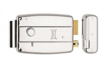 Kale Kilit 157 EL - Elektrikli Trajlı Kilit 14 cm x 52 mm Nikel