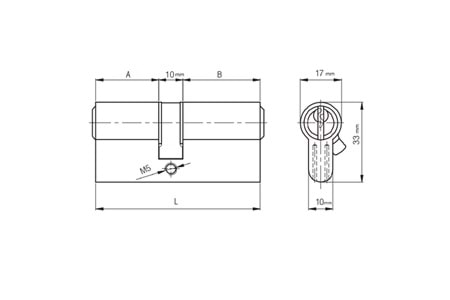 Kale Kilit 164GNC - 68 MM Cerman Barel Saten