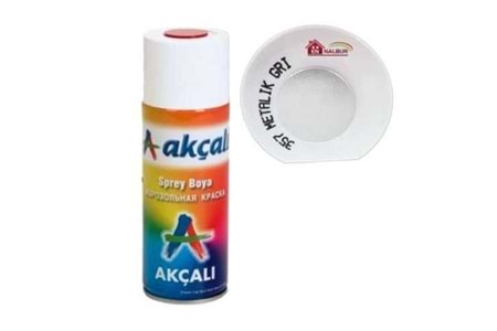 Akçalı Sprey Boya 400 ML Metalik Gri 357