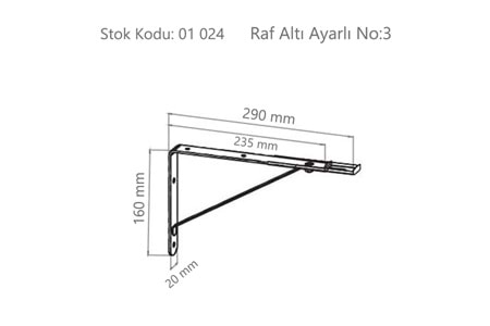 Raf Altı Ayarlı No:3 Beyaz ( BA313 )
