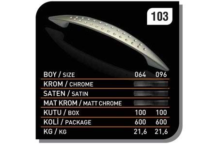 Noktalı Kulp 96 MM Krom