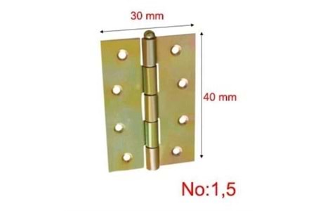 Amerikan Yaprak Menteşe No: 1.5