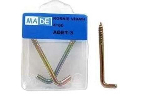 Made Stand ST-52 Korniş Vidası 4 X 60 ( 3 lü )