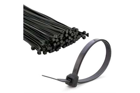 Cırt Kelepçe 8 x 450 MM Siyah ( 100 Adet )