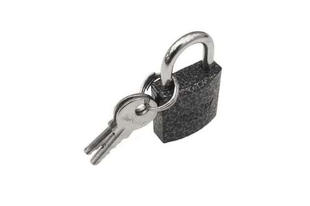 Asma Kilit Gri Döküm 32 MM Kısa