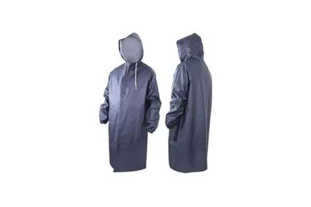 Yağmurluk Pardesü Lüks PVC Lacivert