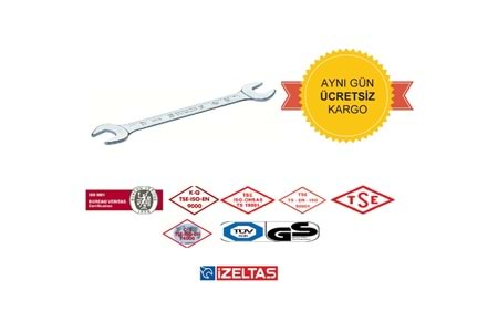 İzeltaş İki Ağız Anahtar Takımı Kısa Boy 12'li