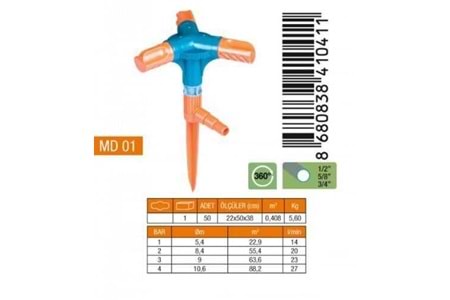 Medalyan Turbo 3 Lü Sprink MD01