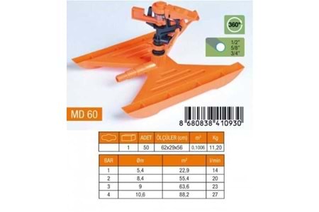 Medalyan Açı Ayarlı Sprink Sehpalı MD60