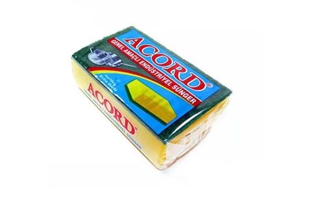 Acord Endüstriyel Düz Bulaşık Süngeri 4 lü