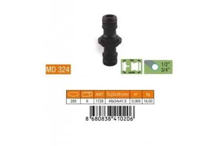 Medalyan Oto. Hortum Bağlantısı 2 Yön (288*6) MD324