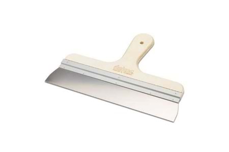 Dekor Eğri Saplı Spatula Ahşap Saplı 25 CM ( Yay Çeliği ) 046