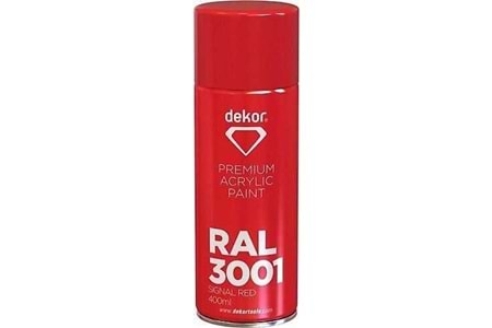Dekor Sprey Boya Kırmızı 400 ml 651