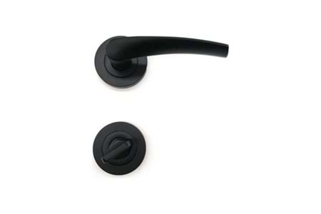 Rozetli Kapı Kolu Murat ( Bravo ) Siyah Wc