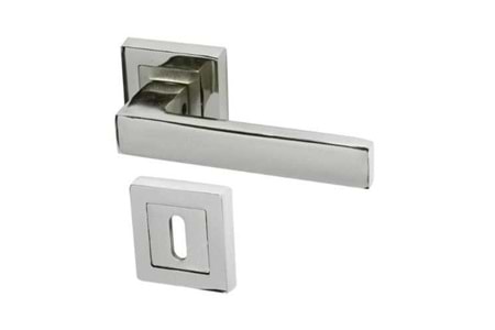 Rozetli Kapı Kolu (Damla) Nikel Saten Oda