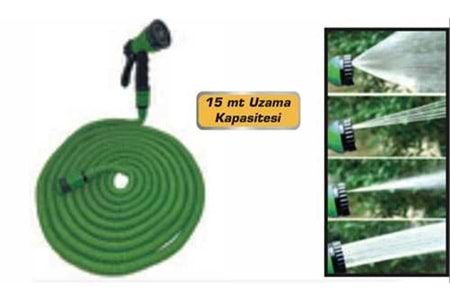 Dmax Sihirli Hortum Sulama Tabanca Seti 15 mt DMX4412