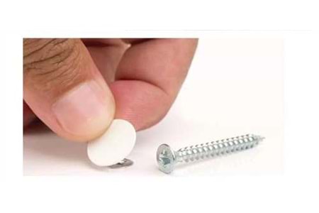 Vida Yapışma Tapası Parlak Beyaz 50 li