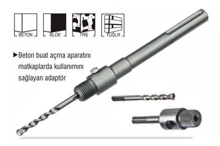 Dmax Sds Beton Panç Adaptörü Buat 400 mm DMX4354
