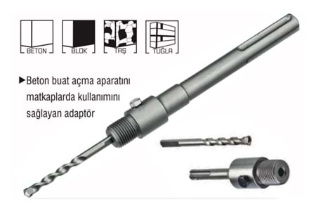 Dmax Sds Beton Panç Adaptörü Buat 250 mm DMX4353