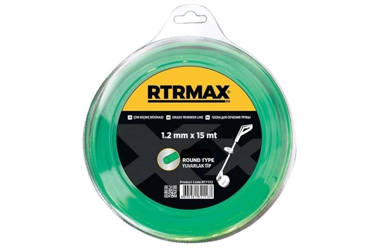 RTY533 Tırpan Misinası Yeşil Yuvarlak 3,3 MM*46 MT RTRMAX