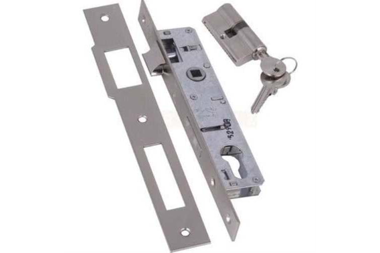 Kale Kilit 153U - Standart Silindirli Daire Kilidi Dar Tip Barelli Nikel 20 MM