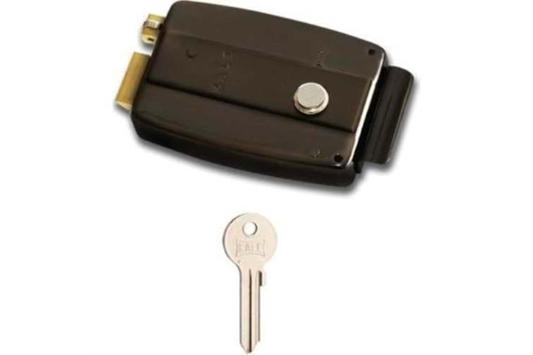 Kale Kilit 157 EL - Elektrikli Trajlı Kilit 14 cm x 70 mm Siyah